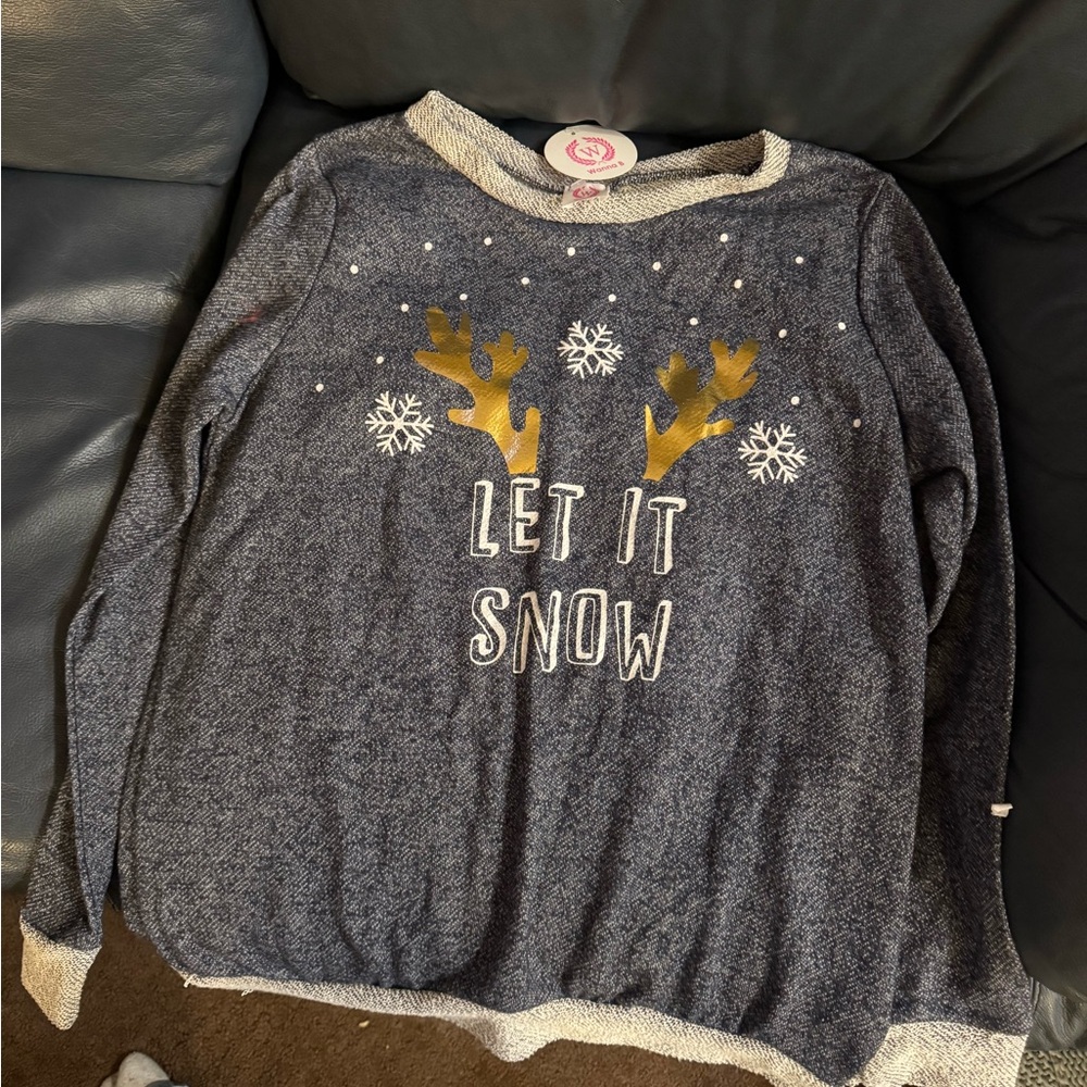 NWT! New! Navy Blue Christmas Sweater Large women’s